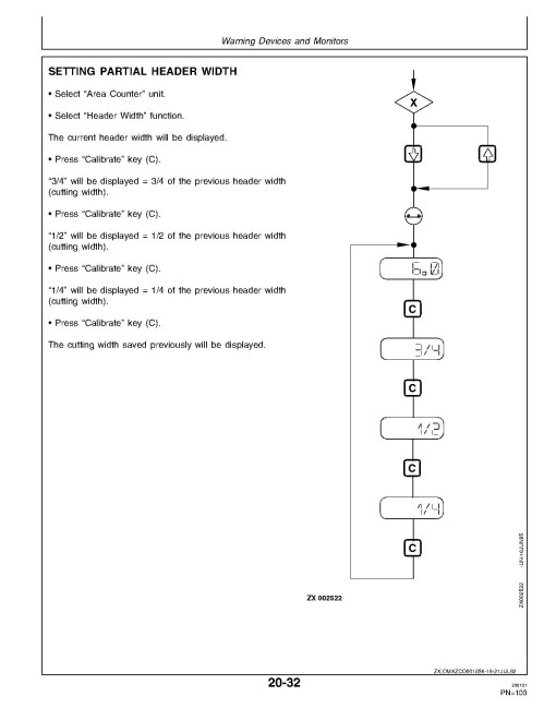 John Deere 2054, 2056, 2058, 2064 and 2066 Combines (SN: from 064253) (Europe) Operators Manual (OMZ92483)