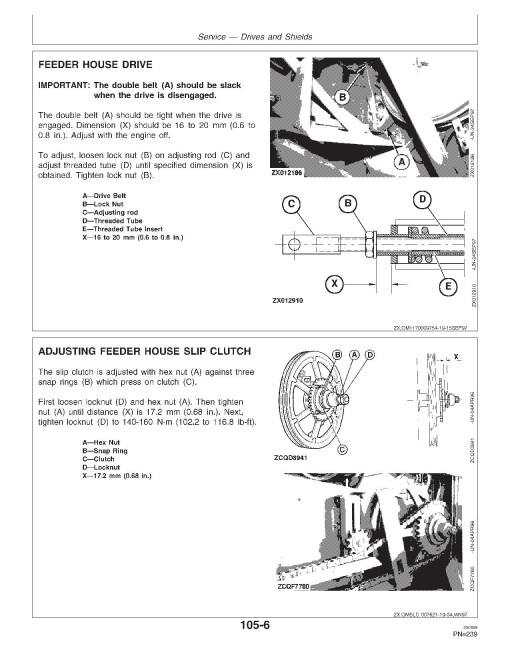 John Deere 1170 (SN: from 062613) Combines, 312, 314, 316 and 319 Cutting Platforms Operators Manual (OMZ92614)