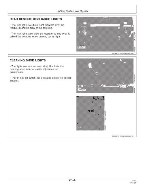 John Deere CTS Combines (SN: 068887 - 070230) (Europe) Operators Manual (OMZ92677)