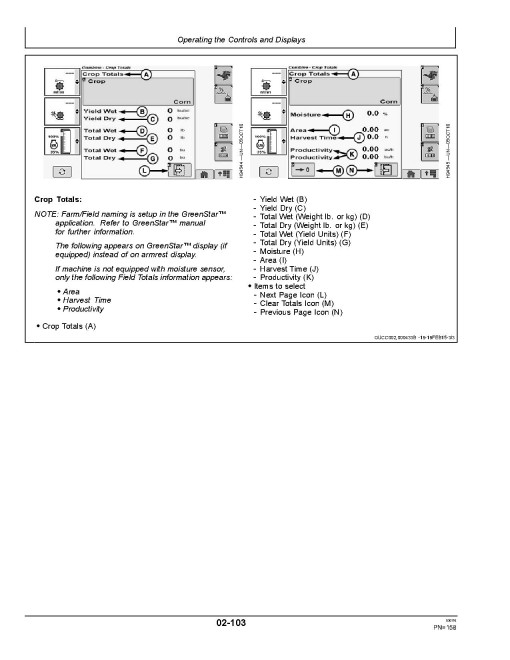 John Deere T550, T560, T660, T670, W540, W550, W650, W660 and HillMatser Combines (SN:102000-104999) (Europe) Operators Manual (OMZ93009)