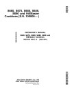 John Deere S660, S670, S680, S685, S690 and HillMaster Combines (SN: from 105000) (Australia, New Zealand) Operators Manual (OMZ93333)