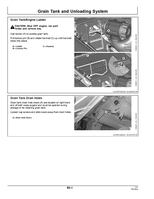 John Deere S660, S670, S680, S685, S690 and HillMaster Combines (SN: from 105000) (Australia, New Zealand) Operators Manual (OMZ93333)