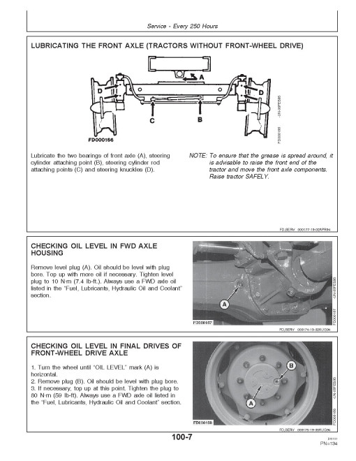 John Deere 3100, 3200, 3300 and 3400 Tractors (Europe) Operators Manual (RT6005012380)