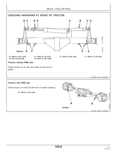 John Deere 3200X, 3300X and 3400X Tractors (Europe) Operators Manual (RT6005012387)