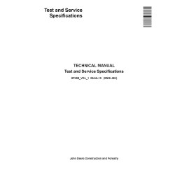 Test and Service Specifications Manual (SP458VOL1)