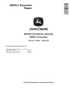 John Deere 650DLC Crawler Excavators Repair Manual (TM10010)