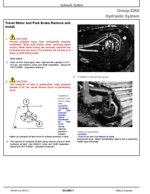 John Deere 650DLC Crawler Excavators Repair Manual (TM10010) John Deere 650DLC Crawler Excavators Repair Manual (TM10010)