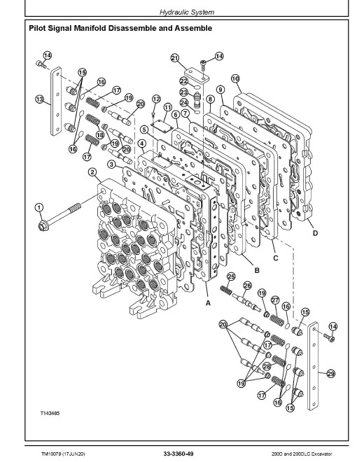John Deere 200D and 200DLC Crawler Excavators Repair Manual (TM10079) John Deere 200D and 200DLC Crawler Excavators Repair Manual (TM10079)