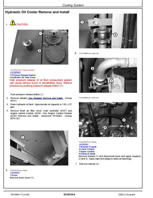 John Deere 225DLC Crawler Excavators Repair Manual (TM10085) John Deere 225DLC Crawler Excavators Repair Manual (TM10085)