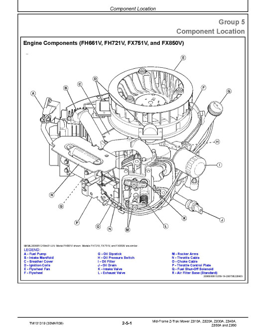 John Deere Z-Trak Z810A, Z820A, Z830A, Z840A, Z850A and Z860 Mid-Frame Mowers (SN. from 010001) Technical Manual (TM101319) John Deere Z-Trak Z810A, Z820A, Z830A, Z840A, Z850A and Z860 Mid-Frame Mowers (SN. from 010001) Technical Manual (TM101319)