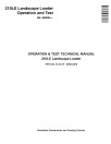 John Deere 210LE (SN from 888004) Landscape Loaders Operation and Test Manual (TM10134)
