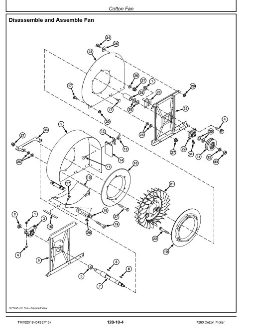 John Deere 7260 (SN: 000101-) Cotton Pickers Technical Manual (TM102019) John Deere 7260 (SN: 000101-) Cotton Pickers Technical Manual (TM102019)