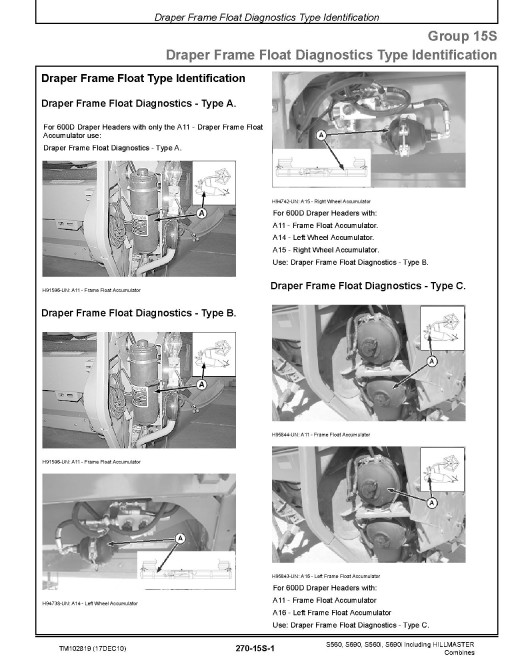 John Deere S560, S560i, S690 and S690i Combines Diagnostic Manual (TM102819) John Deere S560, S560i, S690 and S690i Combines Diagnostic Manual (TM102819)