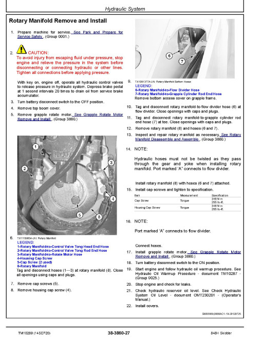 John Deere 848H (SN: -630435) Grapple Skidders Repair Manual (TM10289) John Deere 848H (SN: -630435) Grapple Skidders Repair Manual (TM10289)