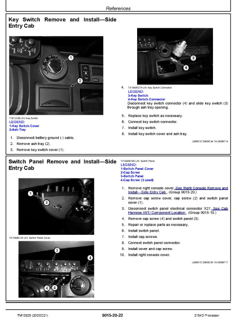 John Deere 2154D Processors Operation and Test Manual (TM10325) John Deere 2154D Processors Operation and Test Manual (TM10325)