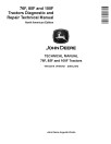 John Deere 100F, 76F and 85F Orchard Vineyard Tractors Technical Manual (TM103319)
