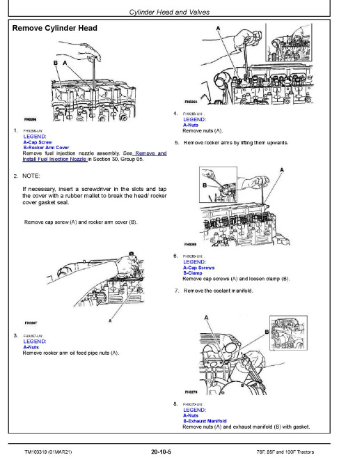 John Deere 100F, 76F and 85F Orchard Vineyard Tractors Technical Manual (TM103319) John Deere 100F, 76F and 85F Orchard Vineyard Tractors Technical Manual (TM103319)