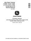 John Deere LA105, LA115, LA125, LA135, LA145, LA155, LA165 and LA175 Lawn Tractors Technical Manual (TM103419)