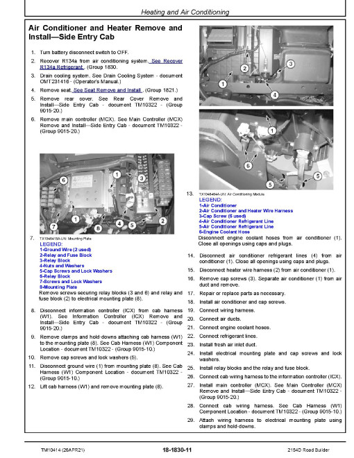 John Deere 2154D Road Builders Repair Manual (TM10414) John Deere 2154D Road Builders Repair Manual (TM10414)
