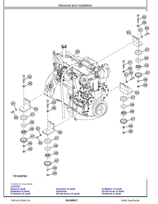 John Deere 2454D Road Builders Repair Manual (TM10418) John Deere 2454D Road Builders Repair Manual (TM10418)