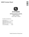 John Deere 2454D Processors Repair Manual (TM10421)
