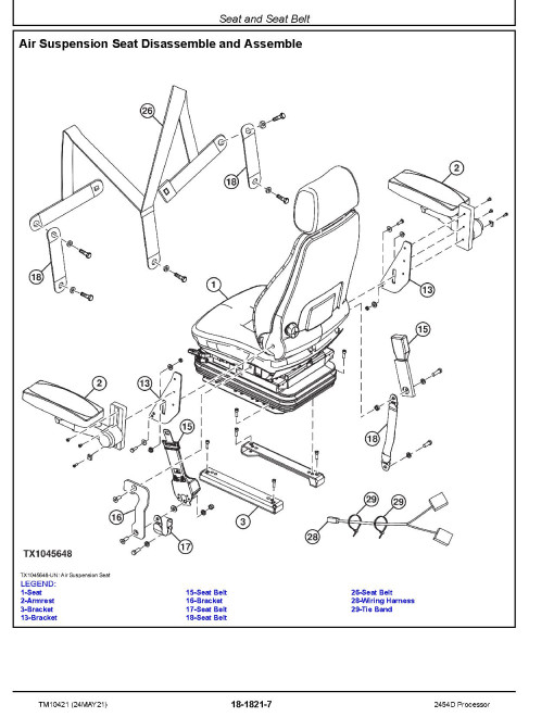 John Deere 2454D Processors Repair Manual (TM10421) John Deere 2454D Processors Repair Manual (TM10421)