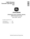 John Deere 190DW Wheeled Excavators Operation and Test Manual (TM10542)