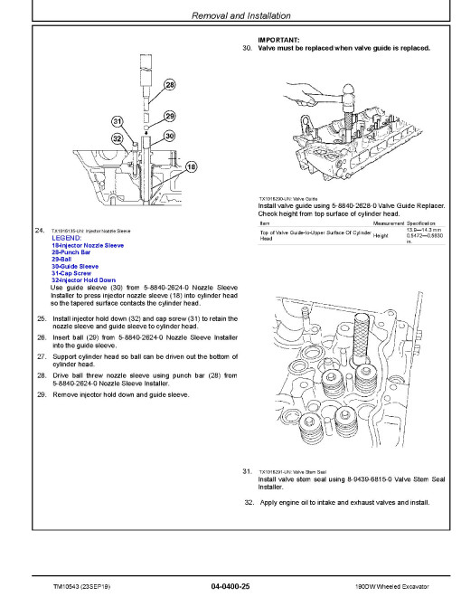 John Deere 190DW Wheeled Excavators Repair Manual (TM10543) John Deere 190DW Wheeled Excavators Repair Manual (TM10543)