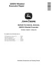 John Deere 220DW Wheeled Excavators Repair Manual (TM10545)