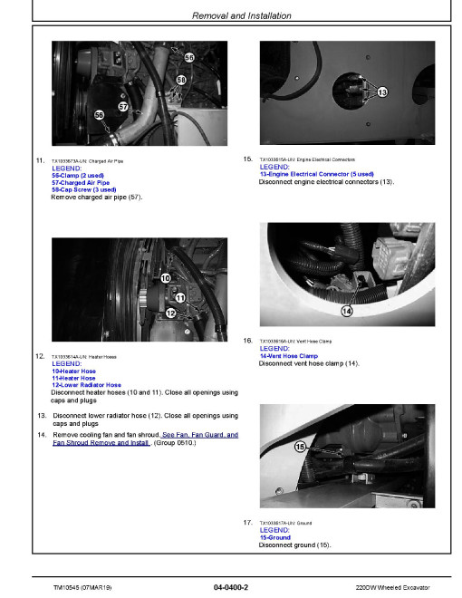 John Deere 220DW Wheeled Excavators Repair Manual (TM10545) John Deere 220DW Wheeled Excavators Repair Manual (TM10545)
