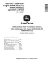 John Deere 744K (SN. before 632967) 4WD Loaders with Engines 6090HDW06 (T3), 6090HDW08 (S2) Operation and Test Manual (TM10682)