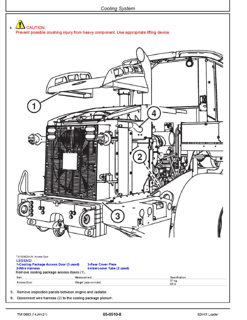 John Deere 624KR 4WD Loaders Repair Manual (TM10693) John Deere 624KR 4WD Loaders Repair Manual (TM10693)