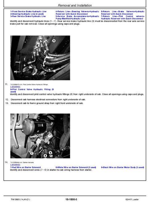 John Deere 624KR 4WD Loaders Repair Manual (TM10693) John Deere 624KR 4WD Loaders Repair Manual (TM10693)