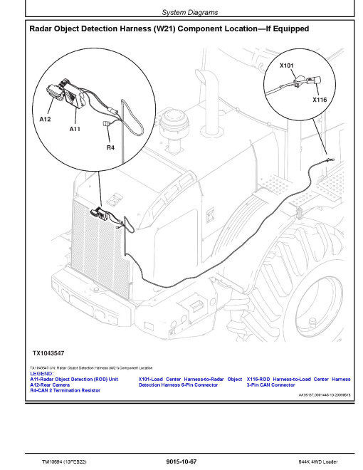 John Deere 644K (SN. before 642443) 4WD Loaders with 6068HDW80 Tier3, 6068HDW83 Stage2 Engines Operation and Test Manual (TM10694) John Deere 644K (SN. before 642443) 4WD Loaders with 6068HDW80 Tier3, 6068HDW83 Stage2 Engines Operation and Test Manual (TM10694)