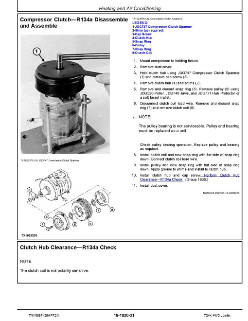 John Deere 724K (SN. before 641522) 4WD Loaders with 6090HDW03 Tier3, 6090HDW09 Stage2 Engines Repair Manual (TM10697) John Deere 724K (SN. before 641522) 4WD Loaders with 6090HDW03 Tier3, 6090HDW09 Stage2 Engines Repair Manual (TM10697)