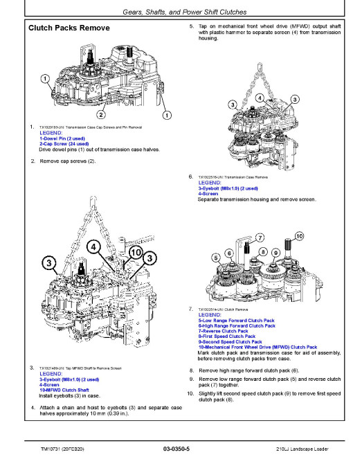John Deere 210LJ Landscape Loaders Repair Manual (TM10731) John Deere 210LJ Landscape Loaders Repair Manual (TM10731)