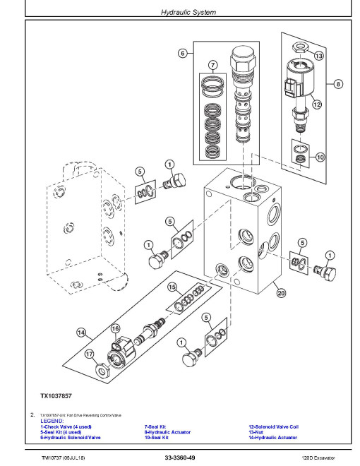 John Deere 120D Crawler Excavators Repair Manual (TM10737) John Deere 120D Crawler Excavators Repair Manual (TM10737)