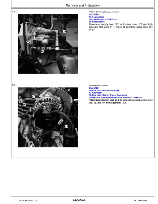 John Deere 120D Crawler Excavators Repair Manual (TM10737) John Deere 120D Crawler Excavators Repair Manual (TM10737)