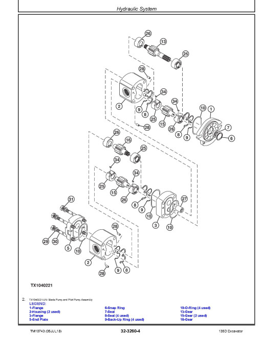 John Deere 135D Crawler Excavators Repair Manual (TM10743) John Deere 135D Crawler Excavators Repair Manual (TM10743)