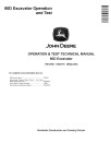 John Deere 60D Compact Excavators Operation and Test Manual (TM10760)