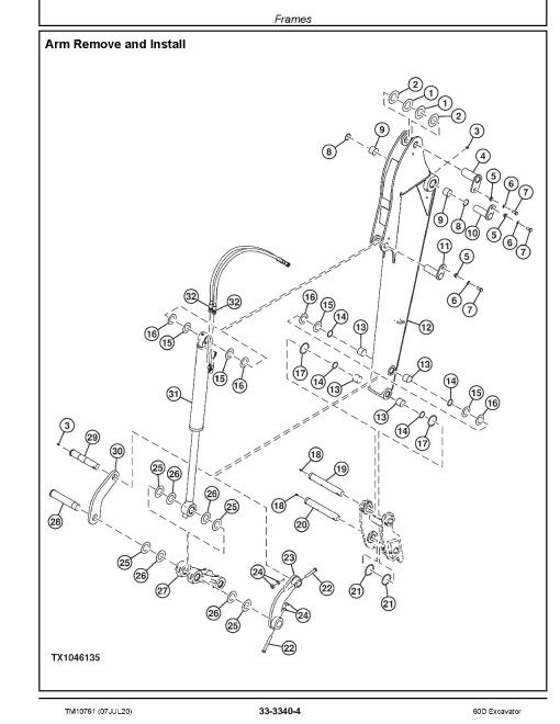 John Deere 60D Compact Excavators Repair Manual (TM10761) John Deere 60D Compact Excavators Repair Manual (TM10761)
