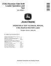 John Deere 310SJ (SN. from 159760) Side Shift Backhoe Loaders Operation and Test Manual (TM10848)