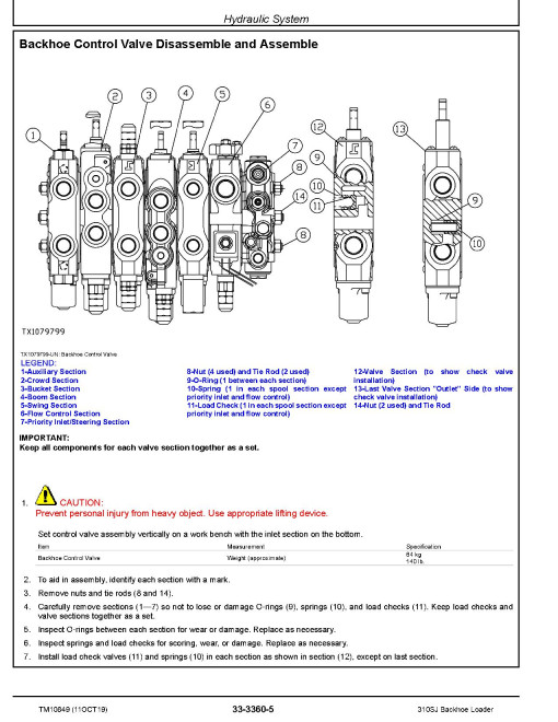 John Deere 310SJ (SN. from 159760) Side Shift Backhoe Loaders Repair Manual (TM10849) John Deere 310SJ (SN. from 159760) Side Shift Backhoe Loaders Repair Manual (TM10849)