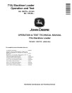 John Deere 710J (SN: 159770-161143; 172185-) Backhoe Loaders Operation and Test Manual (TM10874)
