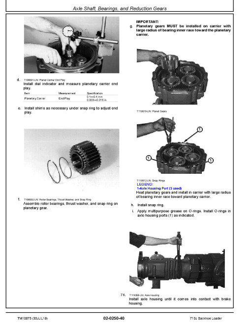 John Deere 710J (SN: 159770-161143; 172185-) Backhoe Loaders Repair Manual (TM10875) John Deere 710J (SN: 159770-161143; 172185-) Backhoe Loaders Repair Manual (TM10875)