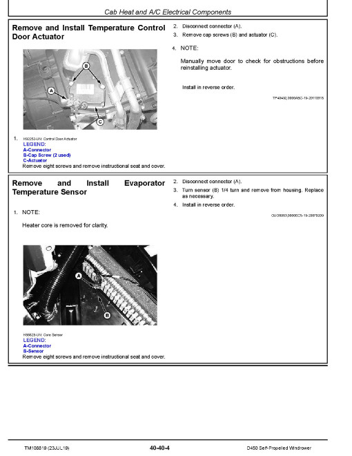 John Deere D450 Self-Propelled Windrowers Repair Manual (TM108819) John Deere D450 Self-Propelled Windrowers Repair Manual (TM108819)