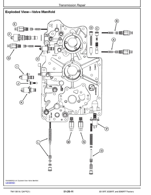 John Deere 8310RT, 8335RT and 8360RT Tracked Tractors (SN: 902501-912000) Repair Manual (TM110519) John Deere 8310RT, 8335RT and 8360RT Tracked Tractors (SN: 902501-912000) Repair Manual (TM110519)