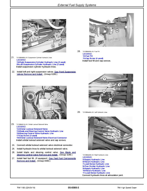 John Deere 764 High Speed Dozers Repair Manual (TM11193)