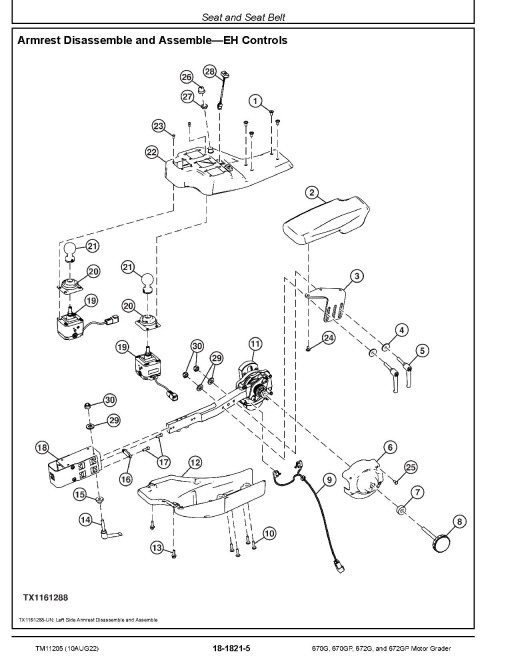 John Deere 670G, 670GP, 672G and 672GP Motor Graders (SN. before 634753) Repair Manual (TM11205) John Deere 670G, 670GP, 672G and 672GP Motor Graders (SN. before 634753) Repair Manual (TM11205)