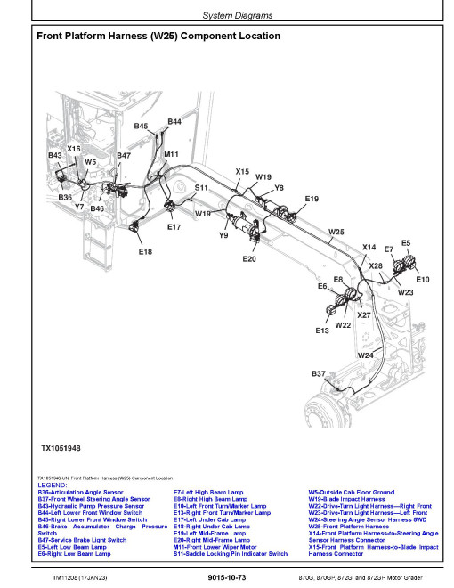 John Deere 870G, 870GP, 872G and 872GP Motor Graders (SN. before 634753) Operation and Test Manual (TM11208) John Deere 870G, 870GP, 872G and 872GP Motor Graders (SN. before 634753) Operation and Test Manual (TM11208)
